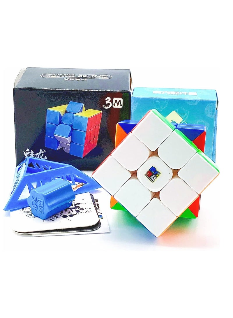 مو يو MoYu Meilong 3M 3x3 مكعب السرعة المغناطيسي بدون ملصقات - Image 5