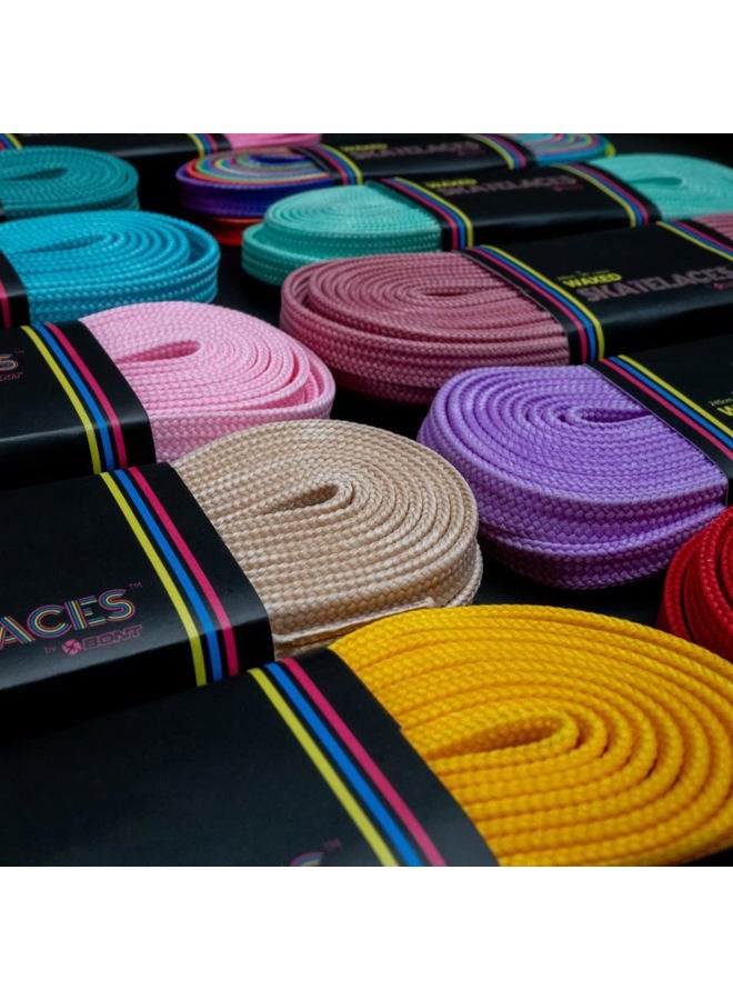 Bont Skates Waxed Laces - 6mm & 8mm -47" 71" 79" 96" 108" -Snow White, Snow White, 6mm Wide / 96 inch / 245cm - Image 5