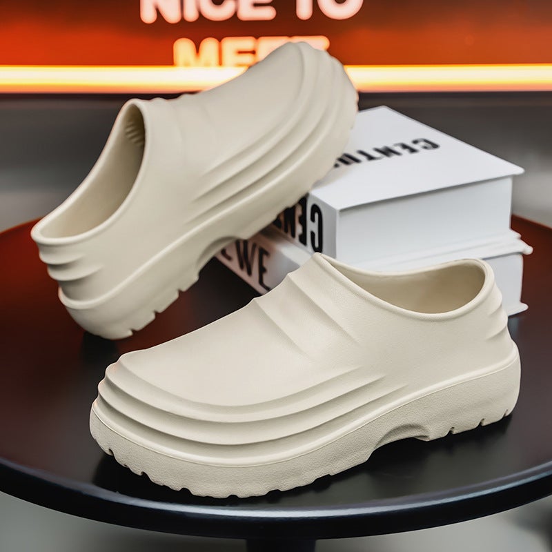Chef Shoes Waterproof All-Inclusive Work Shoes Lightweight Thick-Soled Clean Shoes Restaurant - Image 4