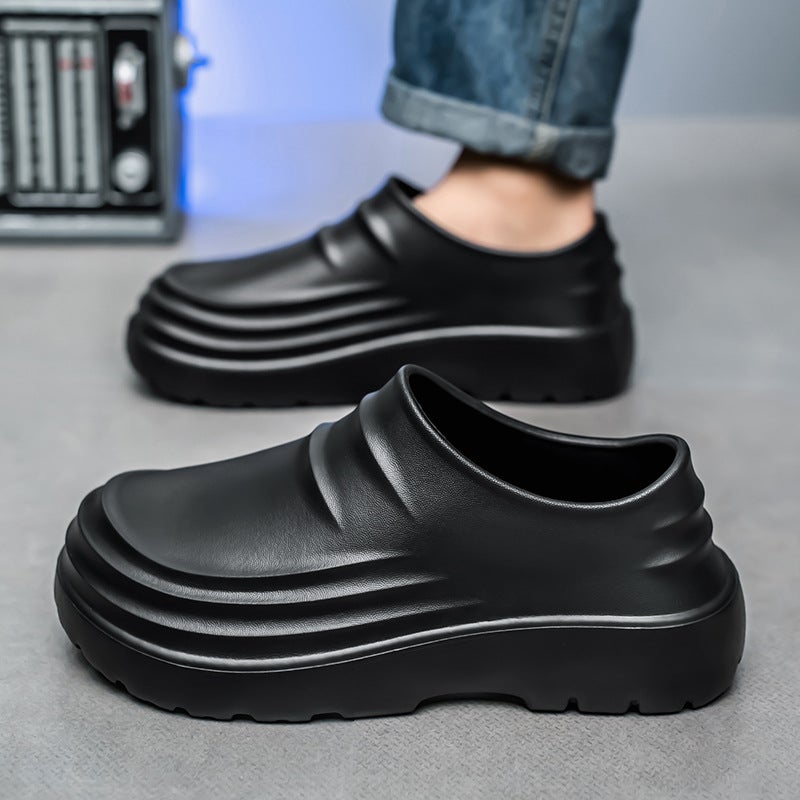 Chef Shoes Waterproof All-Inclusive Work Shoes Lightweight Thick-Soled Clean Shoes Restaurant - Image 3