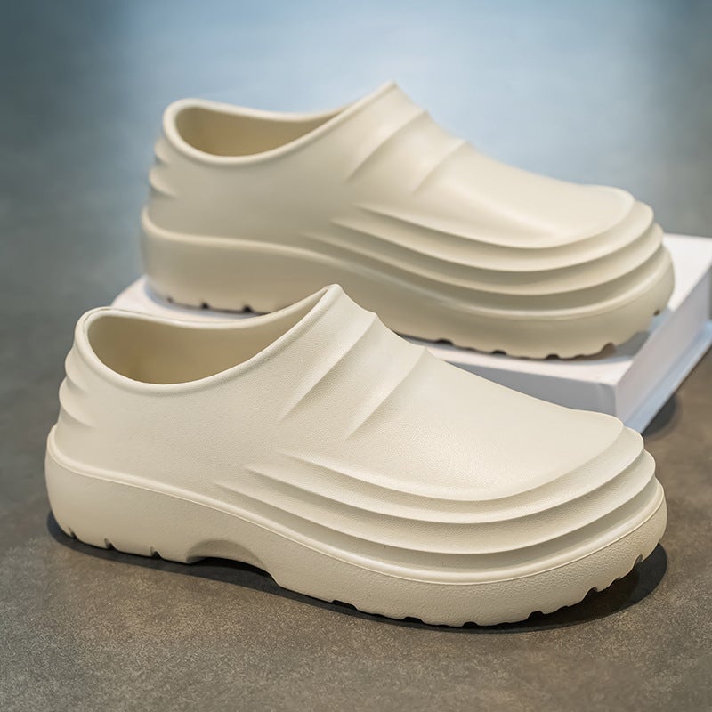 Chef Shoes Waterproof All-Inclusive Work Shoes Lightweight Thick-Soled Clean Shoes Restaurant - Image 2
