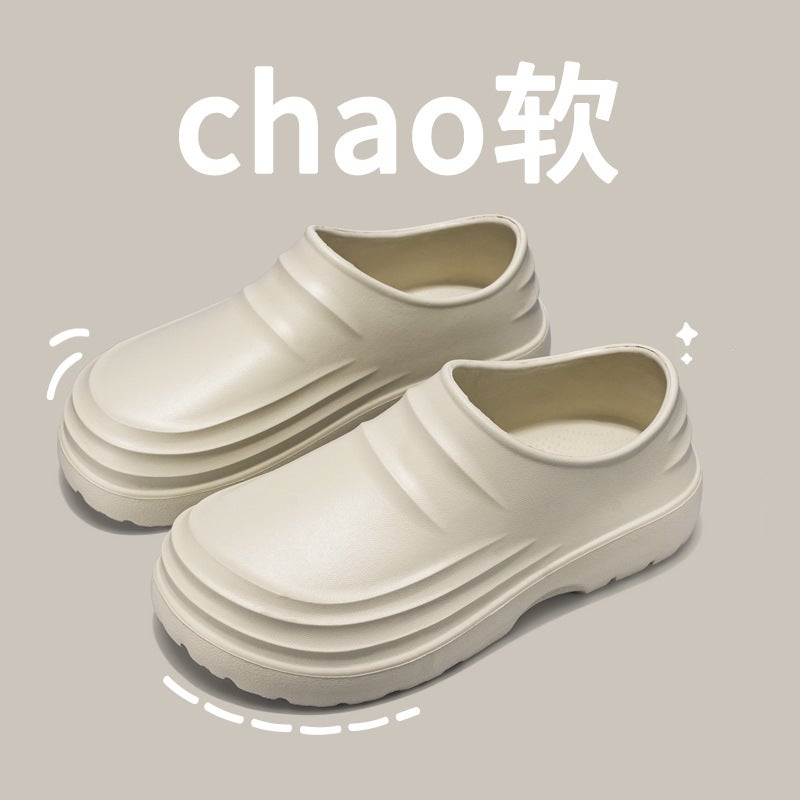 Chef Shoes Waterproof All-Inclusive Work Shoes Lightweight Thick-Soled Clean Shoes Restaurant - Image 1