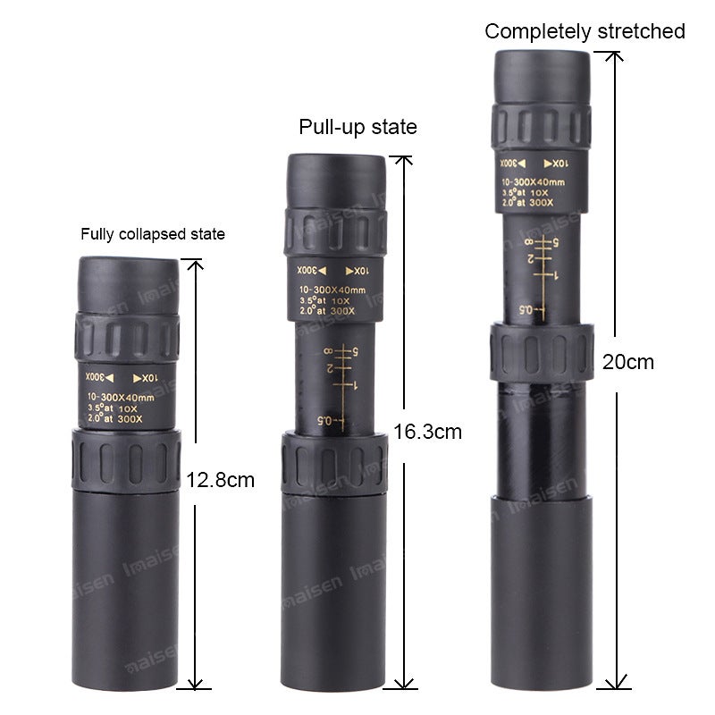 10-300X 40 Zoom Spin Telescope Outdoor Monocular Mobile Phone Camera Telescope - Image 4