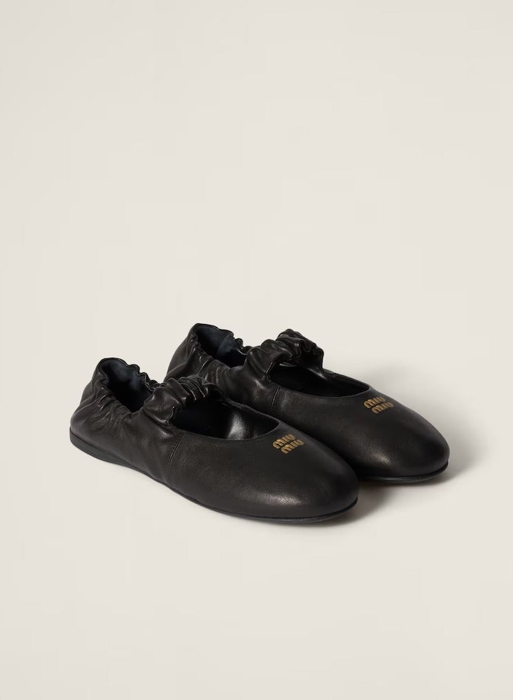 Miu Miu Ruches ballerinas in nappa leather - Image 1