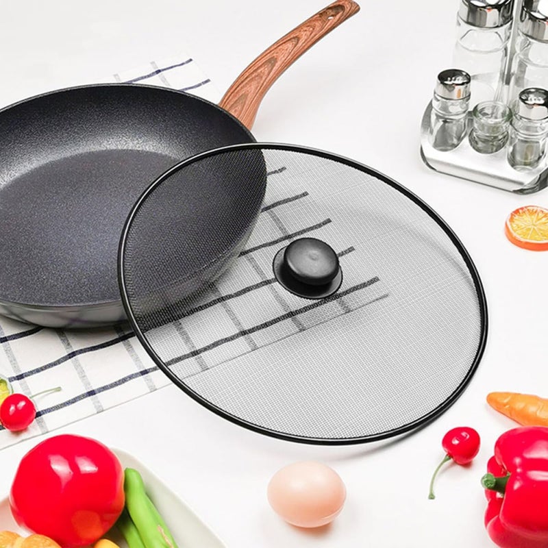 Trendy varied sizing alternatives Cabilock 2 Pcs 25cm Stainless Steel Splatter Screen and Splash Guard for Cooking Pan Mesh Pot Lid Oil Splash Shield for Stove Frying Skillet Batch consistent craftsmanship Riyadh Jeddah Dammam ship Workday cycle fulfillment Spec compliant trusted quality KSA market popular practical build Stable domestic stock Long term heavy use compatible Dispersed regional warehouses Medium weight Batch uniform stable quality Main road full logistics cover Local inventory listed item Globally popular elegant design Integrated local logistics Dense material Long lifespan Multi-demand compliant quality Durability enhanced Individual group scene compatible Land transit & shipment compatible Strong durable raw material Multi-style matching design Regular scheduled transit Single & bulk use compatible - Image 4
