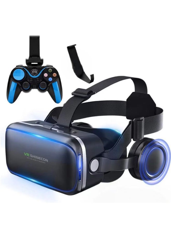 Chimeric Sixth Generation Vr Glasses 3d Virtual Reality G04e/a Vr Game Console Headset Earphones Mobile Game Controller-Color:G04E+S9 - Image 1