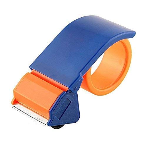 PRETOX Multi Purpose 2 Inch Manual Hand Operated Plastic Cello Tape Dispenser Cutter for Sealing Packing Parcel Packaging Boxes1 Piece