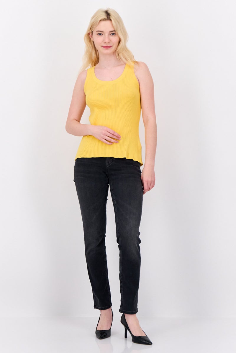 ESPRIT Women Slim Fit Washed Stretchable Jeans, Black - Image 4