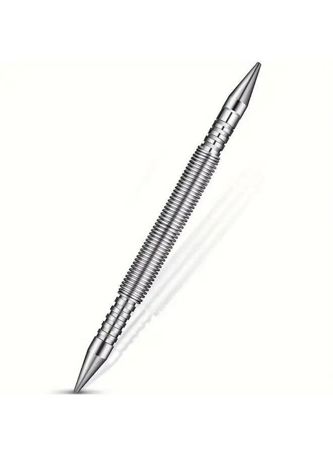 Dual Head Spring Loaded Nail Setter Punch High Carbon Steel Woodworking Tool - Image 1