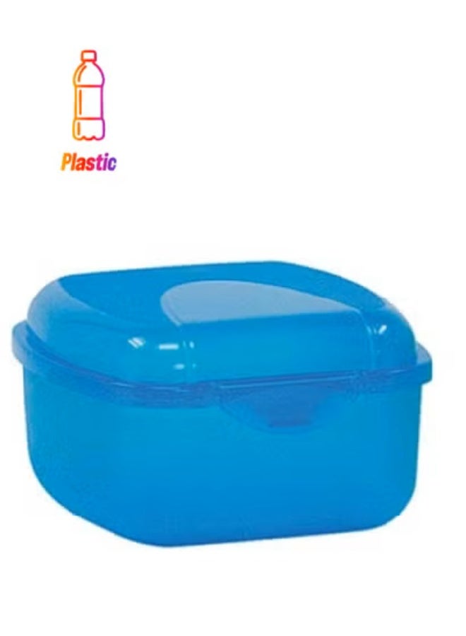 ريفال Pack of 3 Blue Snack Box Food Containers – BPA-Free Plastic Kitchen Storage Boxes with Lids | Reusable Lunch & Snack Organizer for Home, School & Office - Image 1
