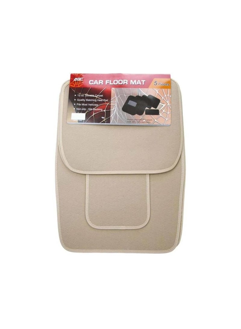 مجموعة من بساط السيارات مانعة للانزلاق مكونه من 5 قطع