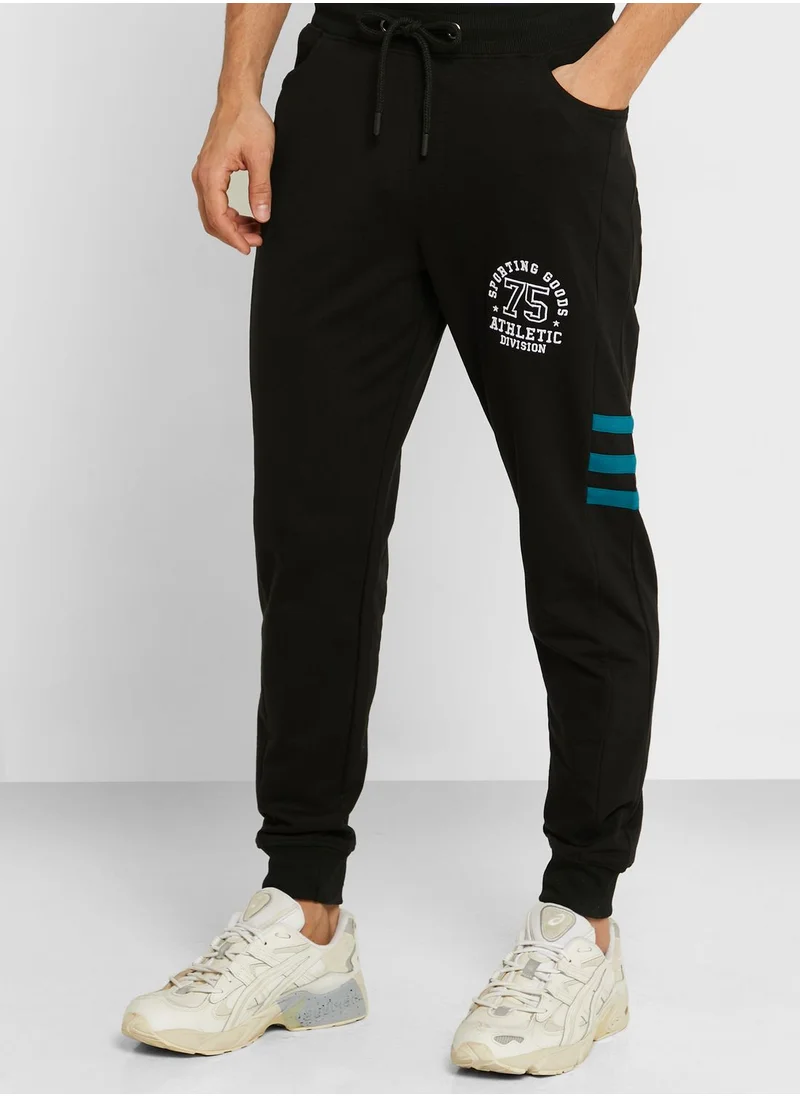 Seventy Five Stripe Panel Joggers