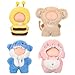 Simgoing 4 Pack 10cm Doll Clothes for 39 Inches Stylish Mini Collectibles Figure Mini Miniature Costume Dress up for Play Display No Doll BeesMonkeysSharks - Image 2