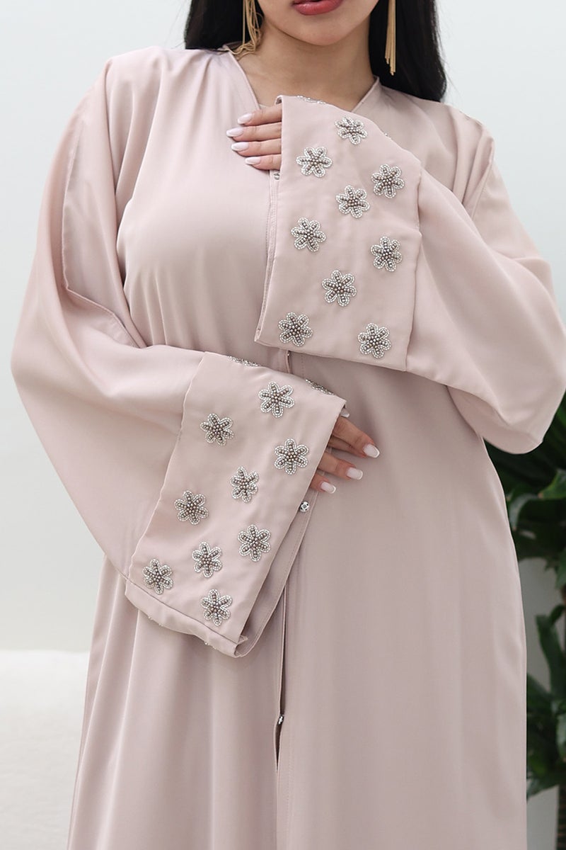 NUKHBAA Ethereal Blush Abaya-761 - Image 3