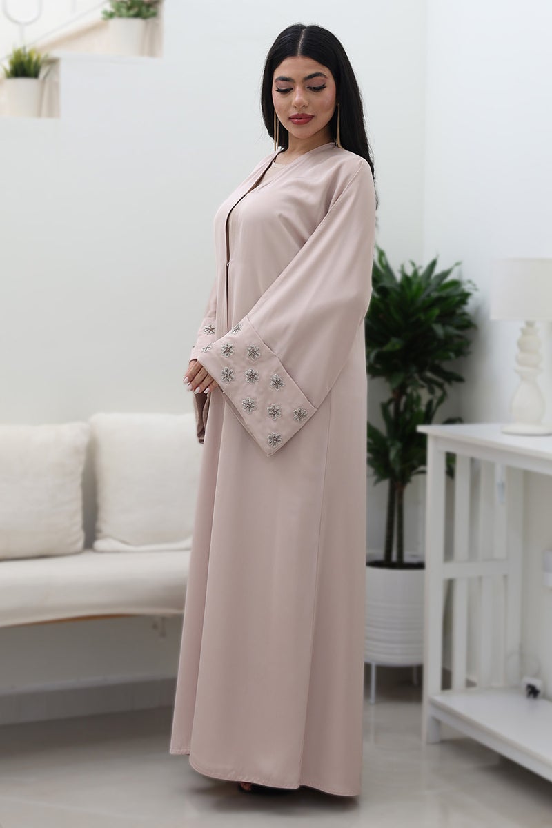 NUKHBAA Ethereal Blush Abaya-761 - Image 2