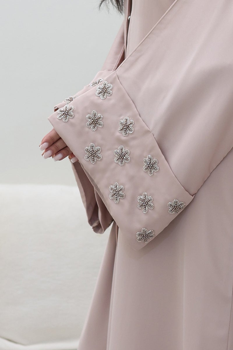 NUKHBAA Ethereal Blush Abaya-761 - Image 4
