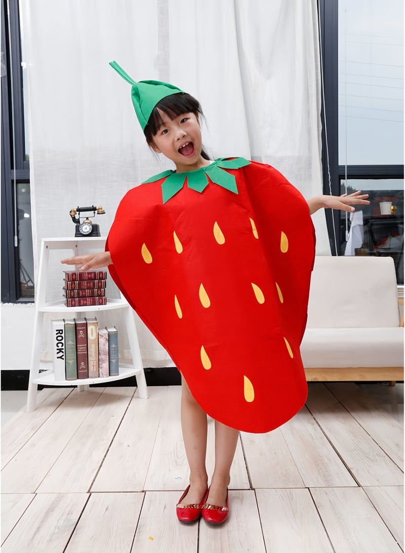 GGEROU Kids Fruit Costume Funny Nature Costumes Suits Holiday Halloween Christmas Cosplay Costumes Set Performace Props for Girls Boys - Image 1