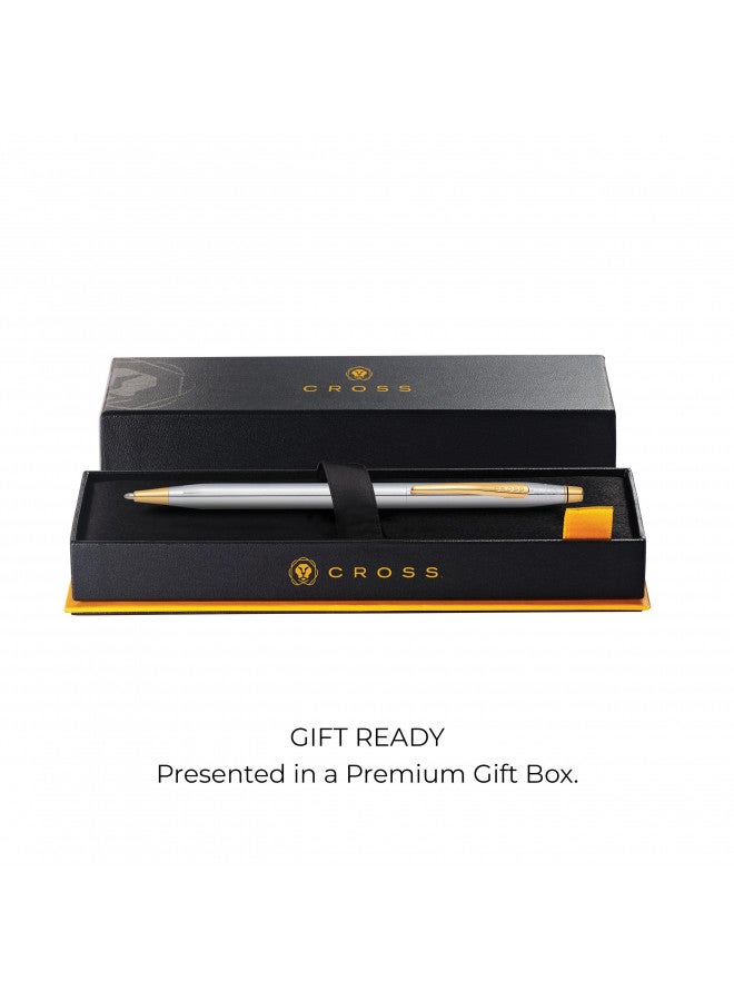 Cross Classic Century Refillable Ballpoint Pen, Medium Ballpen, Includes Luxury Gift Box - Medalist Chrome - Image 2