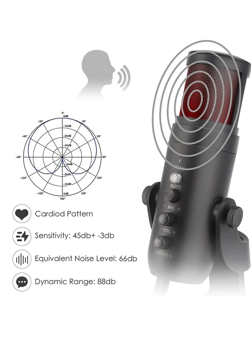 Jmary Jmary MC-PW9 Professional USB Microphone for Podcast live Streaming - Image 2