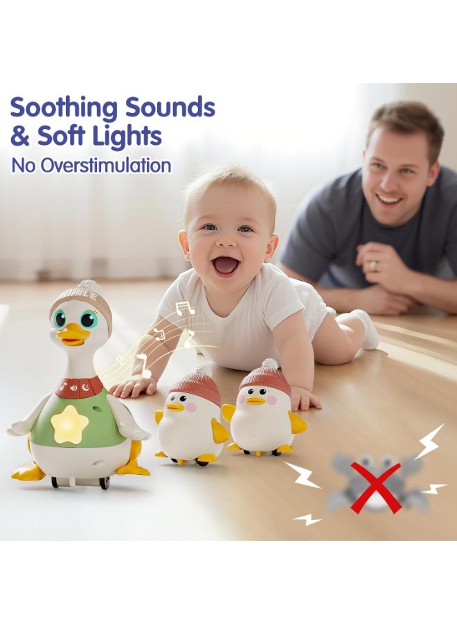 HOLA Baby Toy 6â€“12 Months, Swinging Ducks Tummy Time Toy with Lights, Crawling Toy for Babies 12â€“18 Months, Gift for 1 Year Old Boys & Girls - Image 3