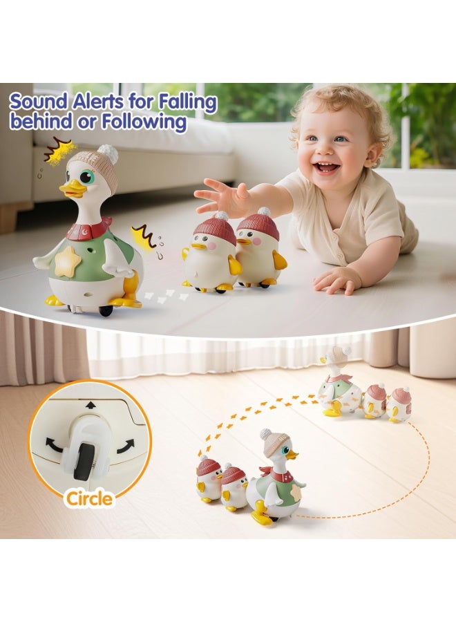 HOLA Baby Toy 6â€“12 Months, Swinging Ducks Tummy Time Toy with Lights, Crawling Toy for Babies 12â€“18 Months, Gift for 1 Year Old Boys & Girls - Image 4