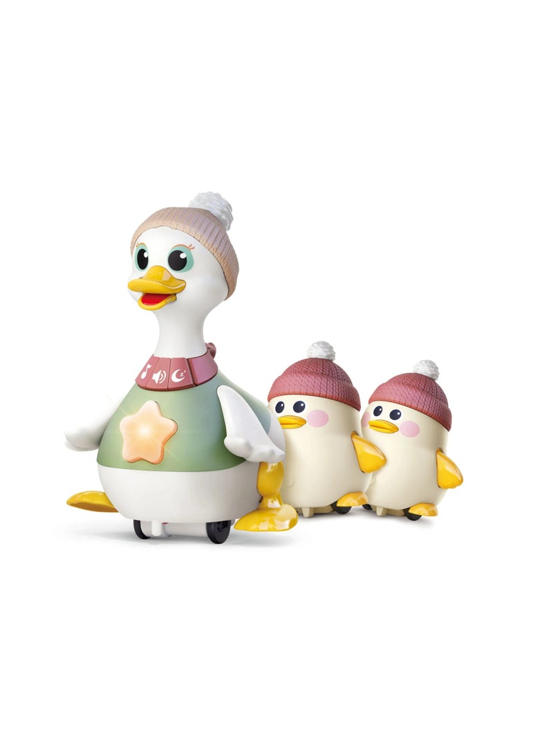 HOLA Baby Toy 6â€“12 Months, Swinging Ducks Tummy Time Toy with Lights, Crawling Toy for Babies 12â€“18 Months, Gift for 1 Year Old Boys & Girls - Image 1