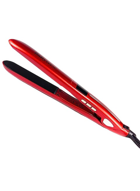 Professional hair straightener BA-302, with plate technology coated with nourishing oils and keratin effect, digital screen to display temperature, fast heating, lightweight and easy to use, professional design ideal for home or salon use