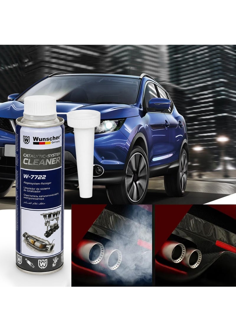 Wunscher W-7722 Catalytic System Cleaner 300ML x 3PCS, 900ML Petrol & Diesel Fuel Additive, Catalytic Converter DPF Injection Exhaust Cleaner, Carbon Soot Deposit Remover, Engine Maintenance Treatment - Image 5