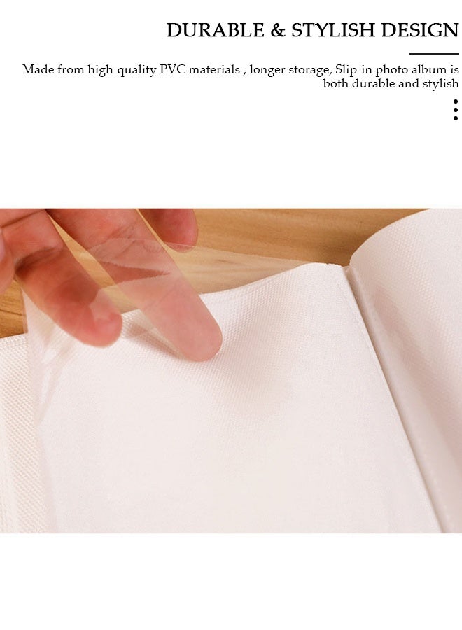 DUNISO ألبوم صور، كتاب ألبوم صور 100 صورة، ألبومات بنمط ورقة شجرة نسيم الصيف، صديقة للبيئة، تخزين الأعمال الفنية أو بطاقات البريد، مثالي لحفلات الزفاف، صور الأطفال وذكريات السفر - Image 3