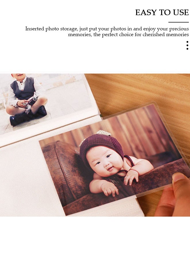 DUNISO ألبوم صور، كتاب ألبوم صور 100 صورة، ألبومات بنمط ورقة شجرة نسيم الصيف، صديقة للبيئة، تخزين الأعمال الفنية أو بطاقات البريد، مثالي لحفلات الزفاف، صور الأطفال وذكريات السفر - Image 2