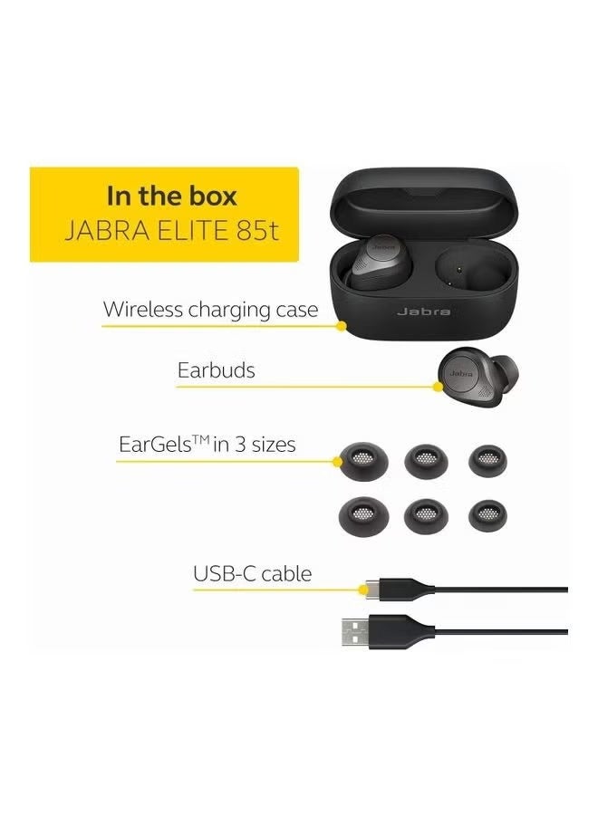 Jabra Elite 85t True Wireless Earbuds - Jabra Advanced Active Noise Cancellation with Long Battery Life and Powerful Speakers - Image 4