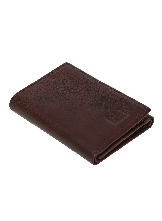كاتربلر CAT- Kenya Tri-fold Leather Wallet