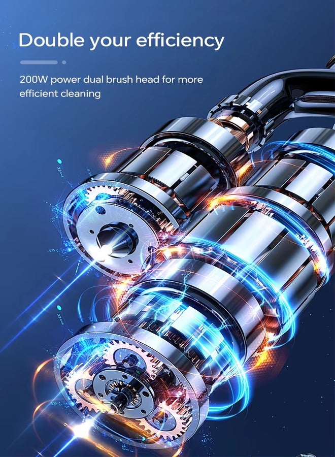 Joshberg Cordless Electric Mop, Dual Spin Mops with Water Sprayer & Adjustable Extension Handle,2 Pcs Brush head And 4 Pcs Reusable Pads,800ml Water Tank,2 Speeds for Super Quiet Cleaning & Waxing,for Wood,Hardwood,Laminate,Tile,Marble Floor - Image 5