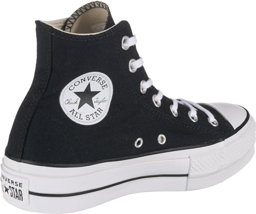 Converse Women's Chuck Taylor All Star Platform High Top Shoe, Black/White/White, 5 M US - Image 5