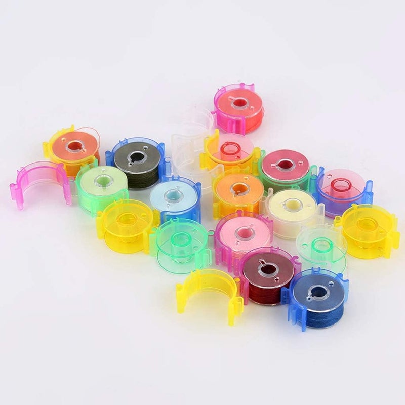 klarakoBobbin Clamps Holder Thread klarako50 Pieces Bobbin Holder Clips klarakoColorful Bobbin Thread Clamps for Embroidery Sewing Supplies klarakoClear - Image 5