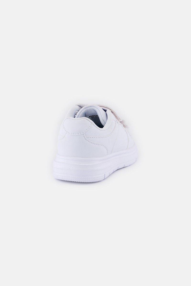 RBX Kids Boy Velcro Closure Shoes, White - Image 3