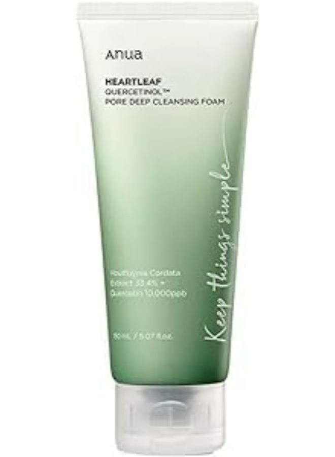 Anua Wonder ANUA HEARTLEAF QUERCETINOL PORE DEEP CLEANSING FOAM 150 ML - Image 1