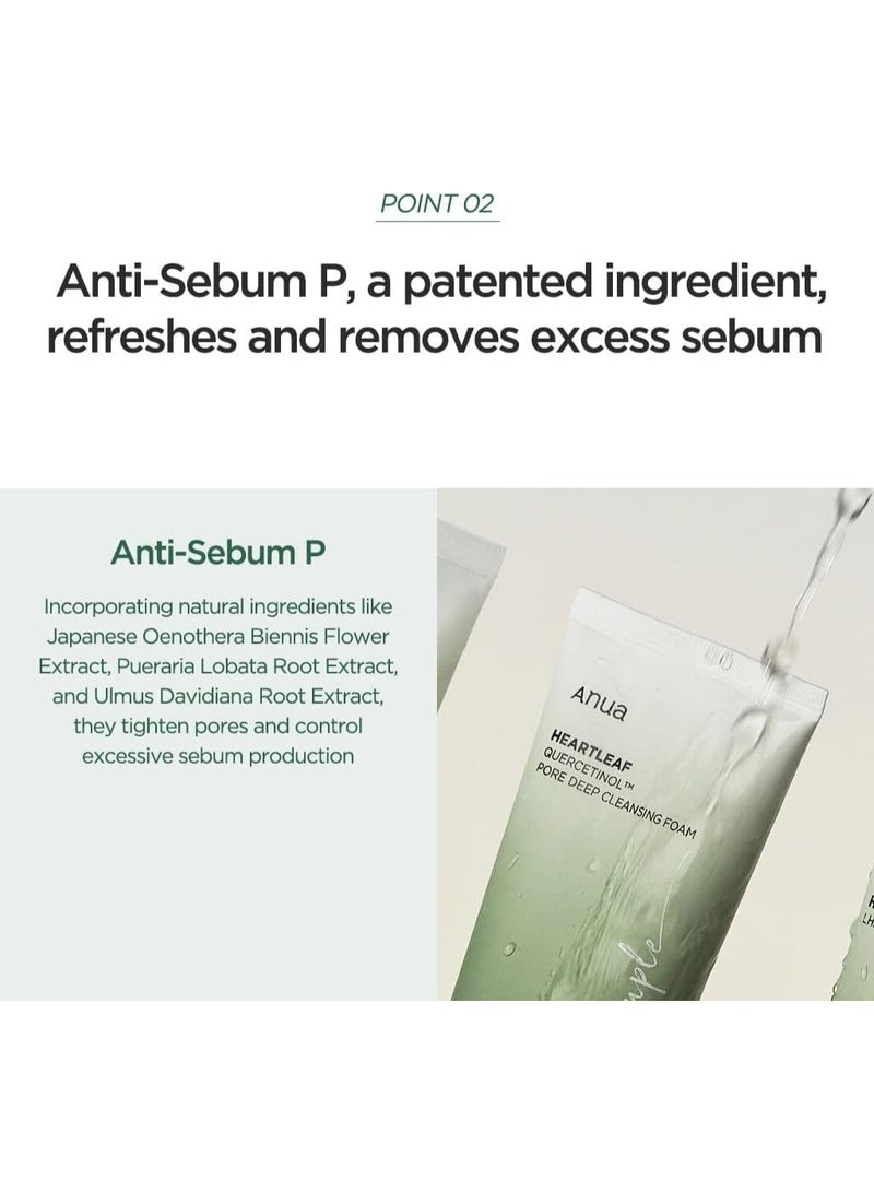 Anua Wonder ANUA HEARTLEAF QUERCETINOL PORE DEEP CLEANSING FOAM 150 ML - Image 4