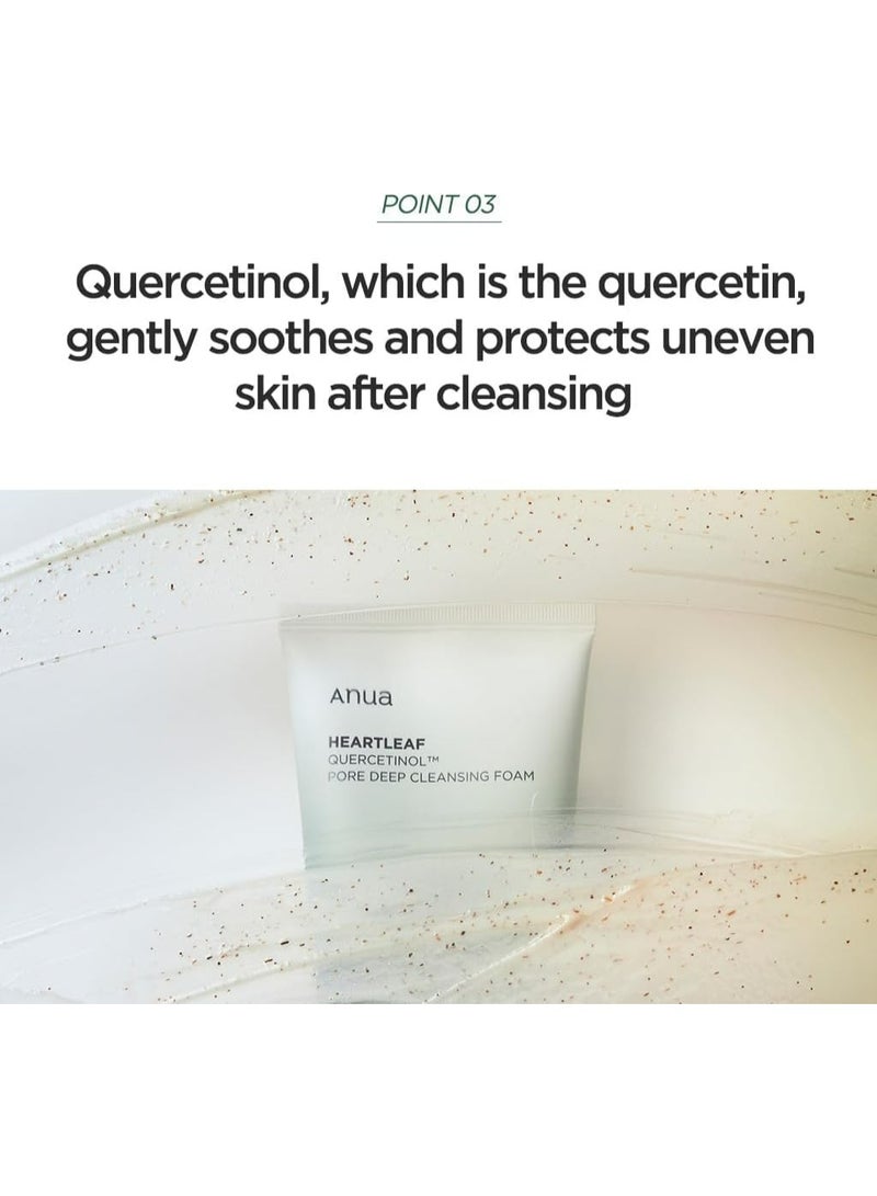 Anua Wonder ANUA HEARTLEAF QUERCETINOL PORE DEEP CLEANSING FOAM 150 ML - Image 2