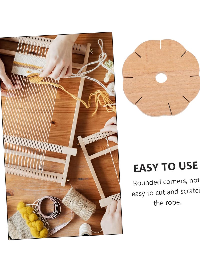 GGOOT Rope Knitting Machine Braid Tool Braided Bracelets Knitting Tools 1pc Braiding Cord Disc Supplies Bracelet Braiding Tool Wooden Knitter Wood Knitter Rope Braid Device Yarn - Image 2