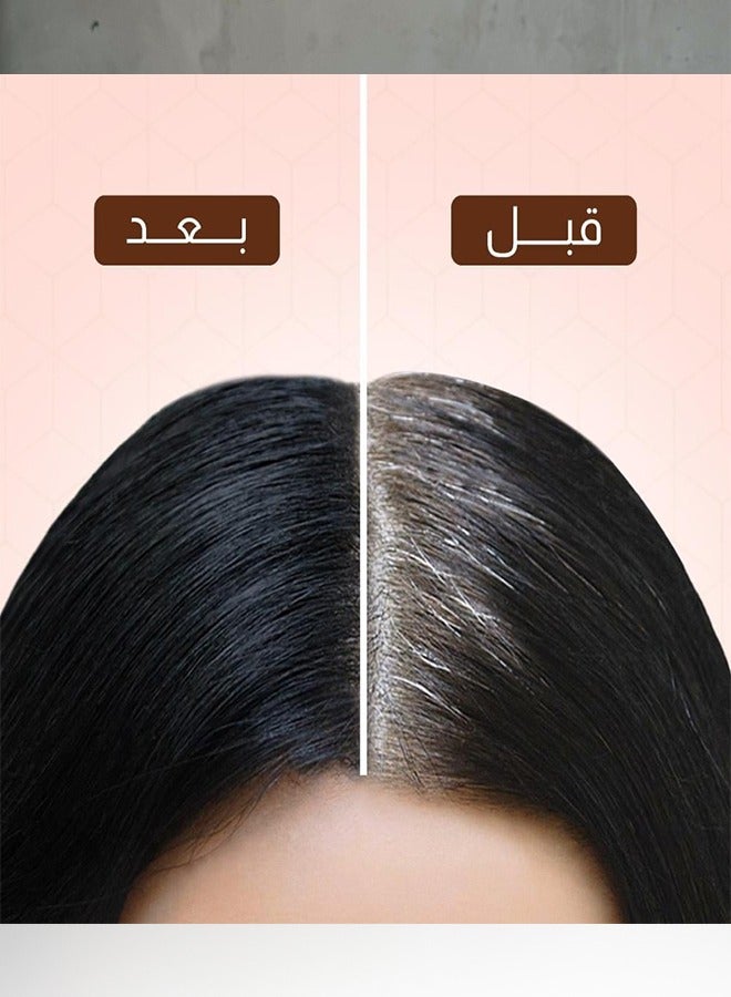 جي بي اورجانيك شامبو الشعر الأسود العضوي 3 في 1 من جي بي اورجانيك، 3 قطع، 400*2 مل وزيت الأرجان المغربي العضوي من جي بي اورجان - Image 3