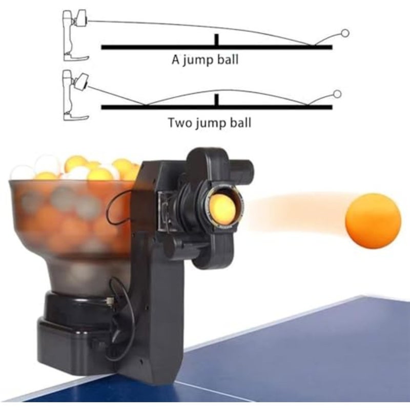 Table Tennis Robot with Adjustable Spin and Oscillation Ping Pong Ball Machine with 110-Ball Capacity for Training - Automated ping pong ball machine - Image 2