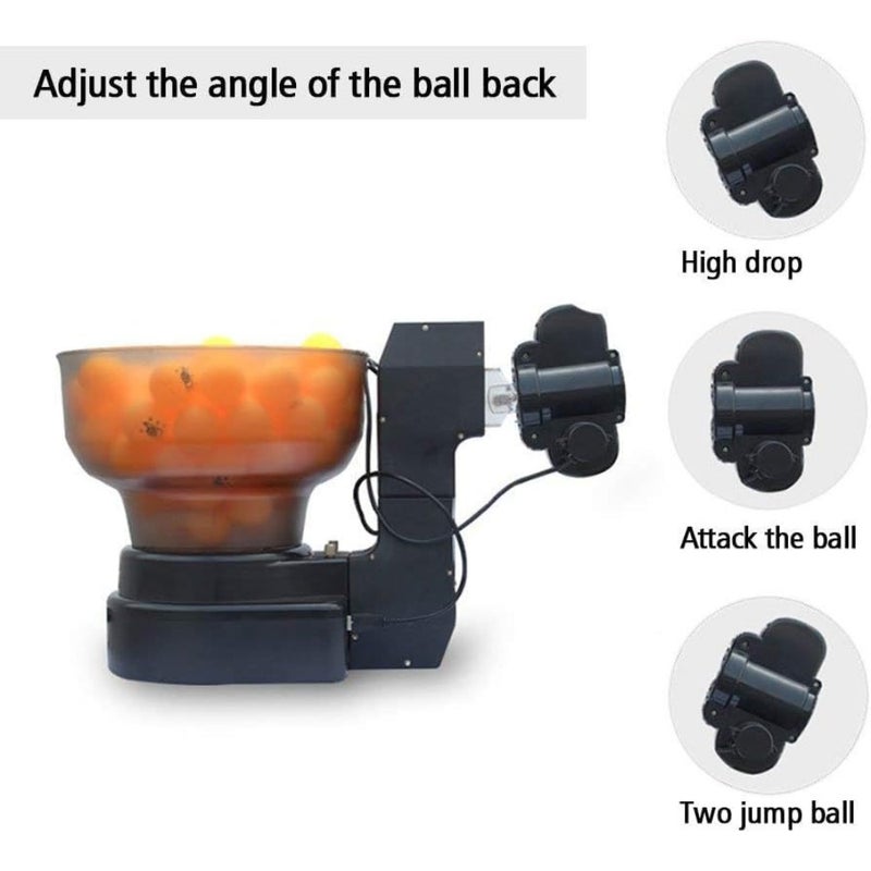 Table Tennis Robot with Adjustable Spin and Oscillation Ping Pong Ball Machine with 110-Ball Capacity for Training - Automated ping pong ball machine - Image 3