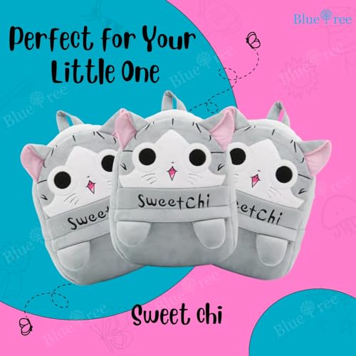 blue tree Cute Kids Backpack Toddler Bag Plush Animal Cartoon Mini Travel Bag for Baby Girl Boy 1-5 Years (small, Sweet Chi, Sweet Chi) - Image 2