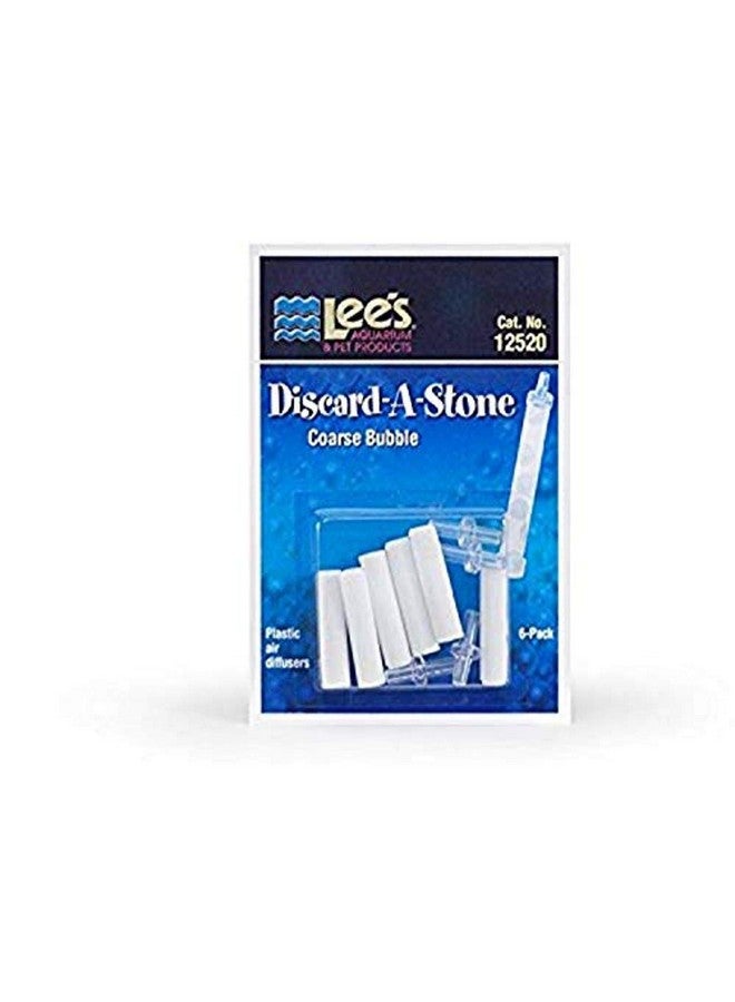 Lee's Pet Products ALE12520 6-Pack Discard a Stone Disposable Air Diffuser for Aquarium Pump, Coarse
