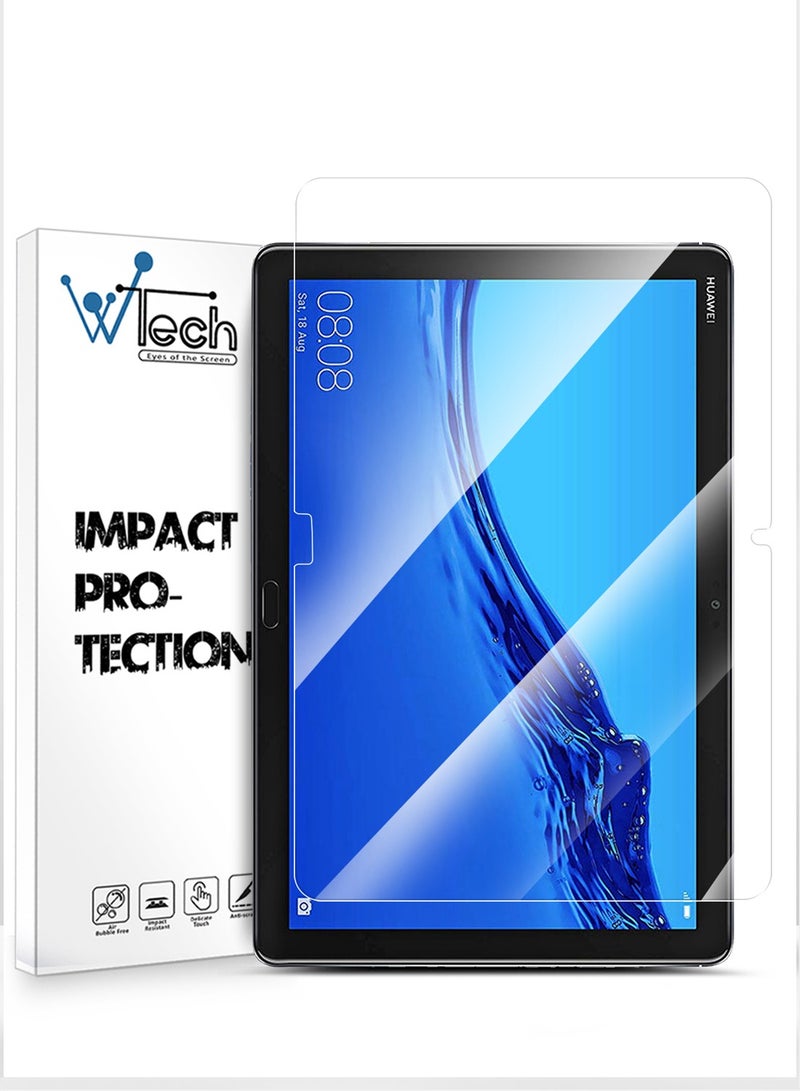 دبليو تيك واقي شاشة من الزجاج المقوى لهاتف هواوي ميديا ​​باد M5 لايت مقاس 10.1 بوصة 2018 شفاف - Image 1