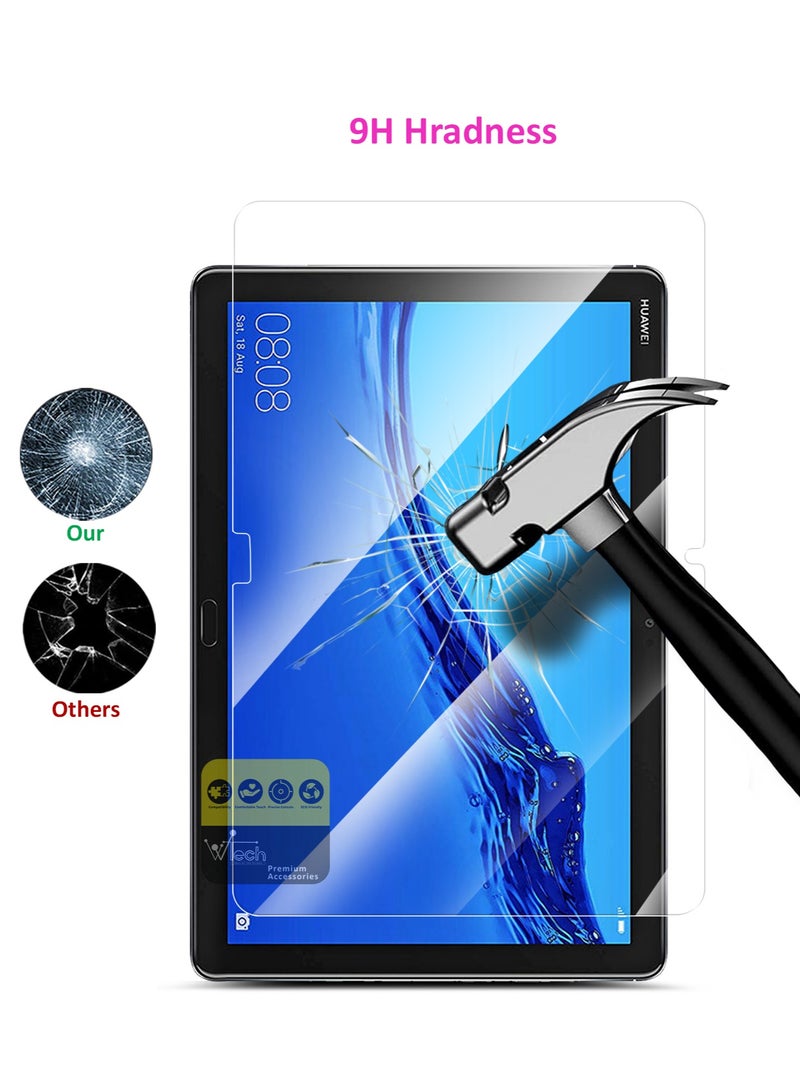 دبليو تيك واقي شاشة من الزجاج المقوى لهاتف هواوي ميديا ​​باد M5 لايت مقاس 10.1 بوصة 2018 شفاف - Image 3