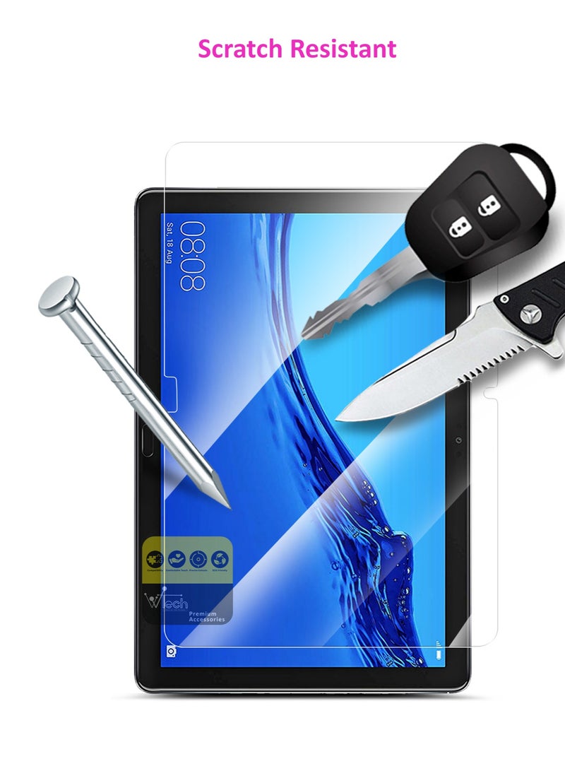 دبليو تيك واقي شاشة من الزجاج المقوى لهاتف هواوي ميديا ​​باد M5 لايت مقاس 10.1 بوصة 2018 شفاف - Image 5