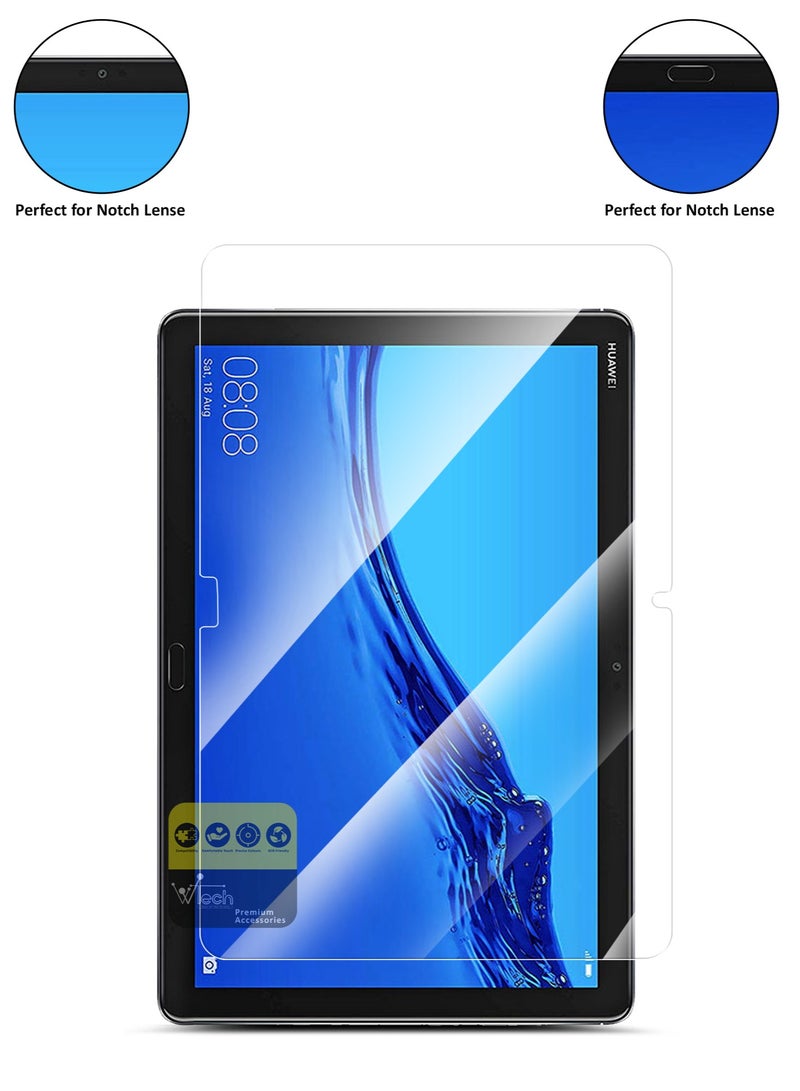 دبليو تيك واقي شاشة من الزجاج المقوى لهاتف هواوي ميديا ​​باد M5 لايت مقاس 10.1 بوصة 2018 شفاف - Image 4