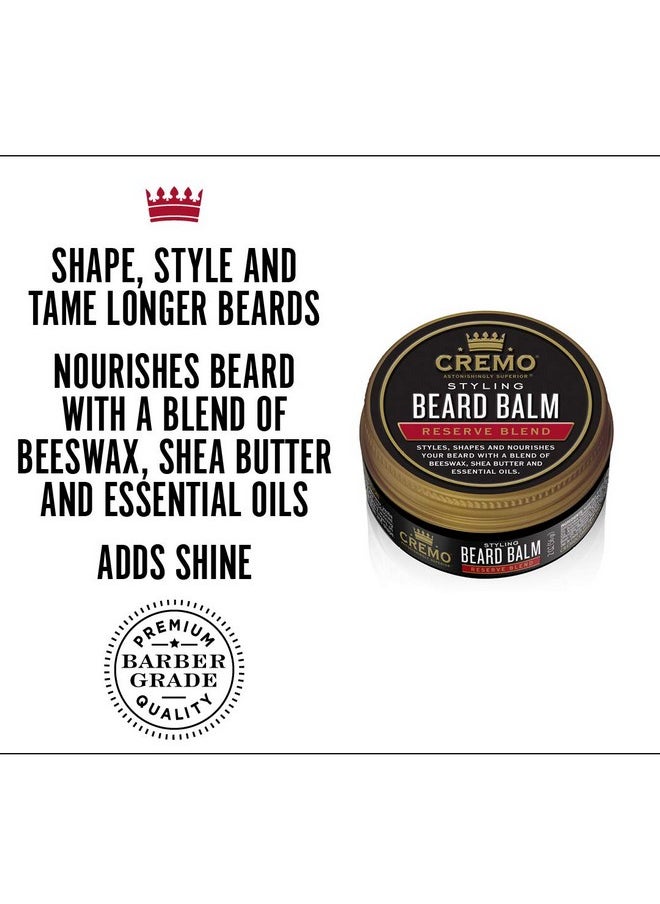 cremo - Styling Beard Balm Distiller'S Blend (Reserve Collection) Nourishes Shapes And Moisturizes All Lengths Of Facial Hair 2 Ounce - Image 1